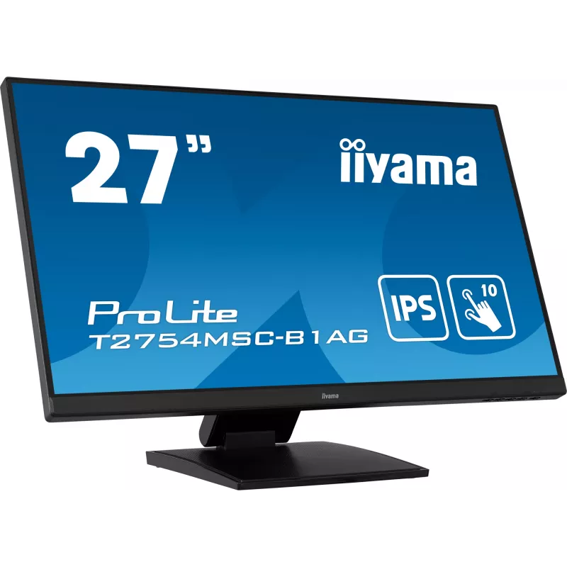 iiyama ProLite T2754MSC-B1AG computer monitor 68.6 cm (27 inch) 1920 x 1080 pixels Full HD LED Touchscreen Multi-user Black