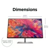 HP Z24q G3 QHD Display, 60.5 cm (23.8 inch), 2560 x 1440 pixels, Quad HD, LCD, 5 ms, Silver
