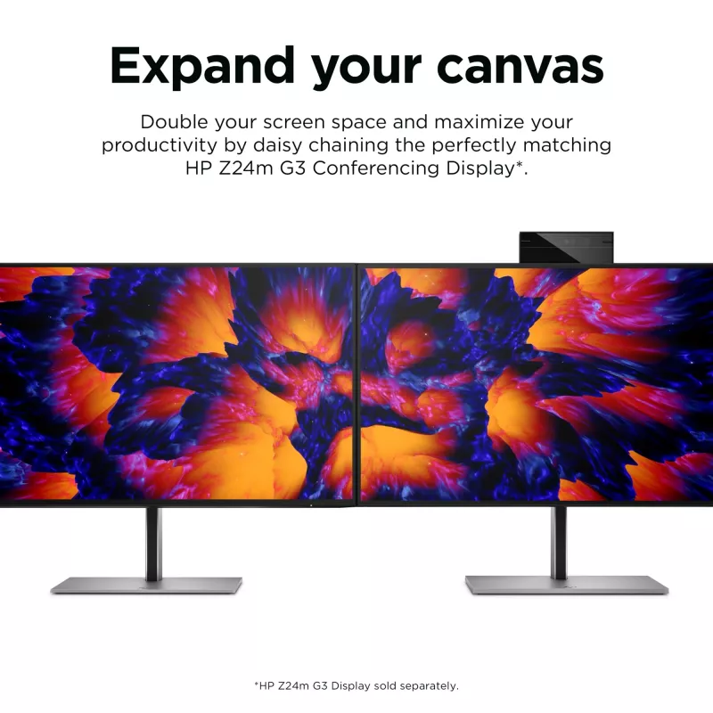 HP Z24q G3 QHD Display, 60.5 cm (23.8 inch), 2560 x 1440 pixels, Quad HD, LCD, 5 ms, Silver
