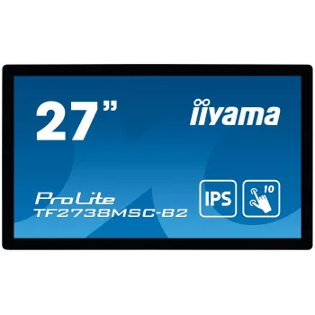 iiyama ProLite TF2738MSC-B2 computer monitor 68.6 cm (27 inch) 1920 x 1080 pixels Full HD LED Touchscreen Multi-user Black