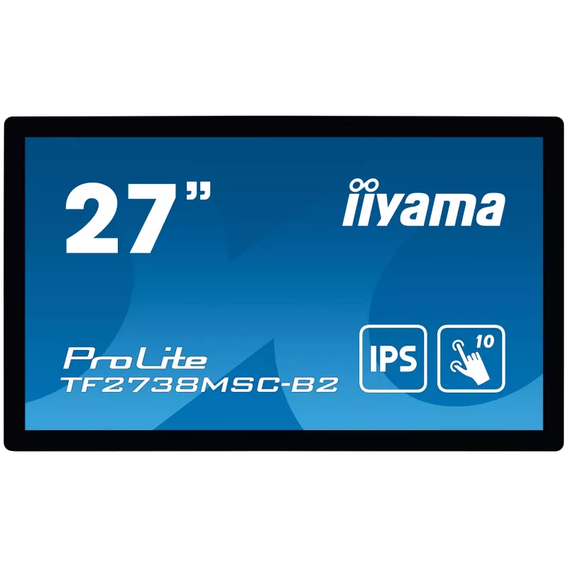 iiyama ProLite TF2738MSC-B2 computer monitor 68.6 cm (27 inch) 1920 x 1080 pixels Full HD LED Touchscreen Multi-user Black