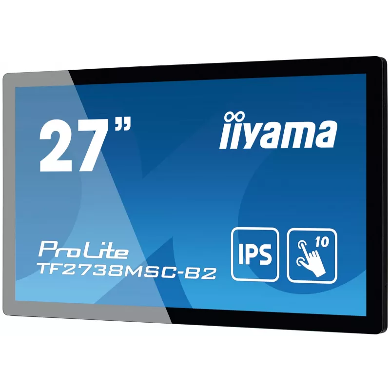 iiyama ProLite TF2738MSC-B2 computer monitor 68.6 cm (27 inch) 1920 x 1080 pixels Full HD LED Touchscreen Multi-user Black