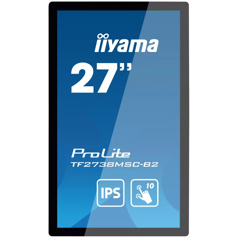 iiyama ProLite TF2738MSC-B2 computer monitor 68.6 cm (27 inch) 1920 x 1080 pixels Full HD LED Touchscreen Multi-user Black