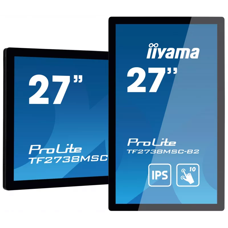 iiyama ProLite TF2738MSC-B2 computer monitor 68.6 cm (27 inch) 1920 x 1080 pixels Full HD LED Touchscreen Multi-user Black