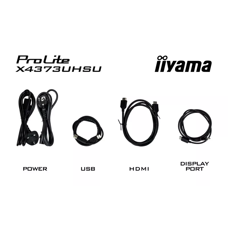 iiyama ProLite X4373UHSU-B1 computer monitor 108 cm (42.5 inch) 3840 x 2160 pixels 4K Ultra HD Black