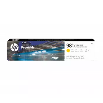 HP 981X High Yield Yellow Original PageWide Cartridge, Yellow, 1 pc(s), 10000 pages