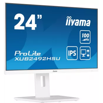 iiyama XUB2492HSU-W6 computer monitor 60.5 cm (23.8 inch) 1920 x 1080 pixels Full HD LED White