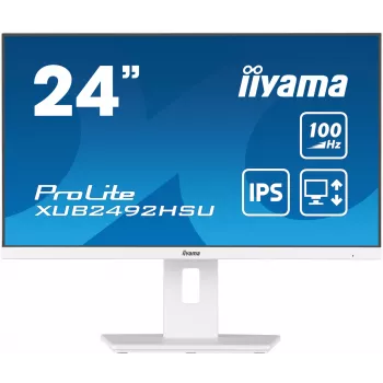 iiyama XUB2492HSU-W6 computer monitor 60.5 cm (23.8 inch) 1920 x 1080 pixels Full HD LED White
