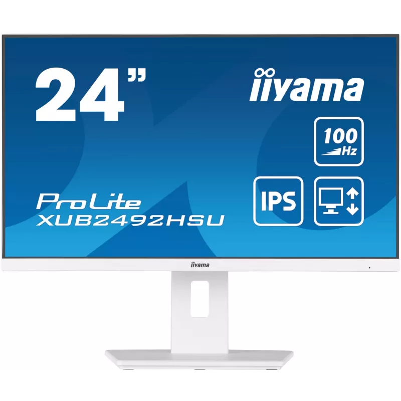 iiyama XUB2492HSU-W6 computer monitor 60.5 cm (23.8 inch) 1920 x 1080 pixels Full HD LED White