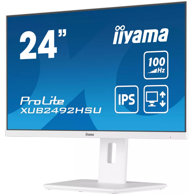 iiyama XUB2492HSU-W6 computer monitor 60.5 cm (23.8 inch) 1920 x 1080 pixels Full HD LED White