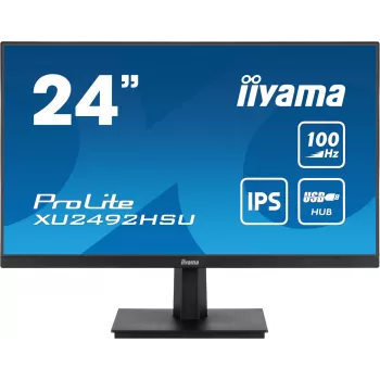 iiyama ProLite XU2492HSU-B6 computer monitor 60.5 cm (23.8 inch) 1920 x 1080 pixels Full HD LED Black