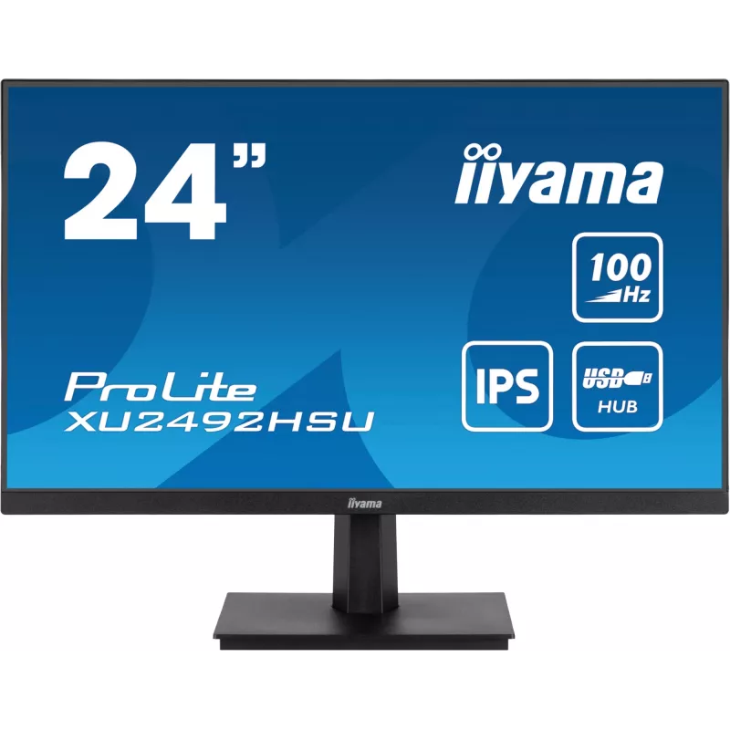 iiyama ProLite XU2492HSU-B6 computer monitor 60.5 cm (23.8 inch) 1920 x 1080 pixels Full HD LED Black