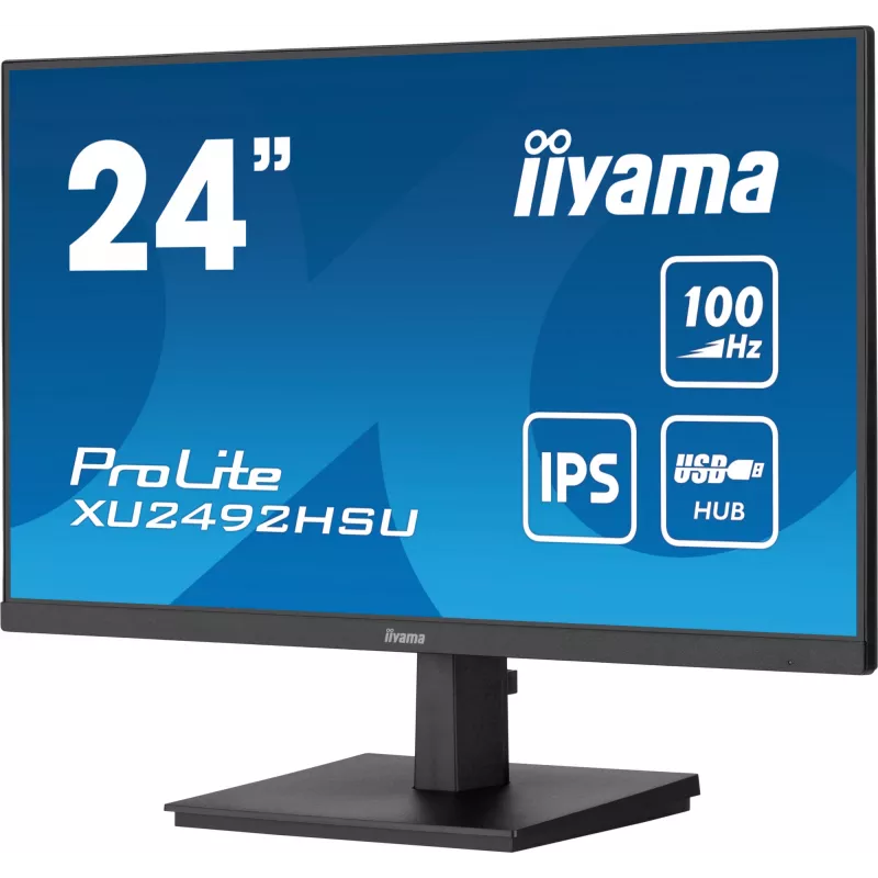 iiyama ProLite XU2492HSU-B6 computer monitor 60.5 cm (23.8 inch) 1920 x 1080 pixels Full HD LED Black