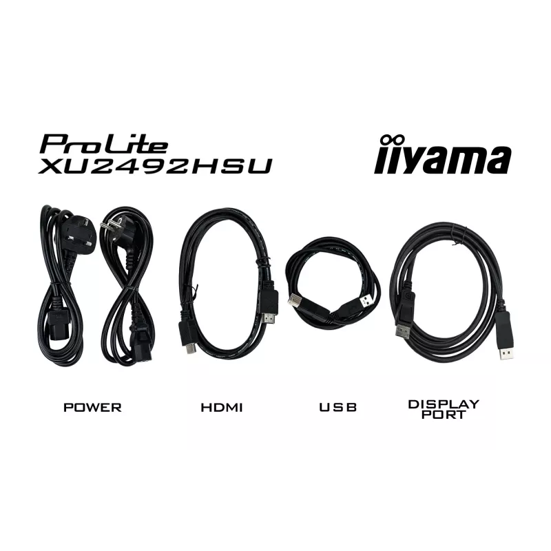 iiyama ProLite XU2492HSU-B6 computer monitor 60.5 cm (23.8 inch) 1920 x 1080 pixels Full HD LED Black