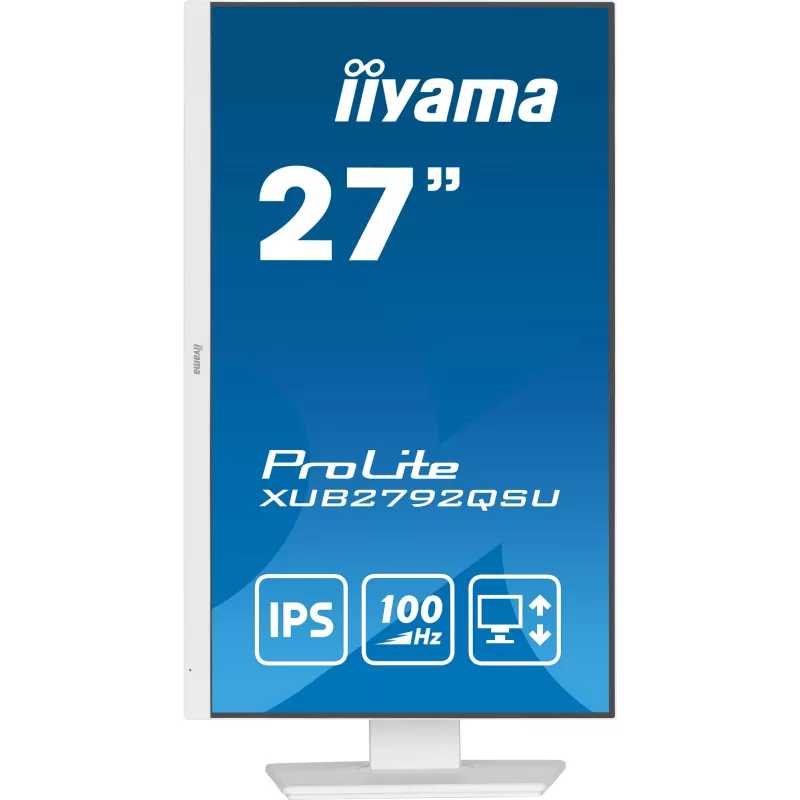 iiyama ProLite XUB2792QSU-W6 computer monitor 68.6 cm (27 inch) 2560 x 1440 pixels Quad HD LED White