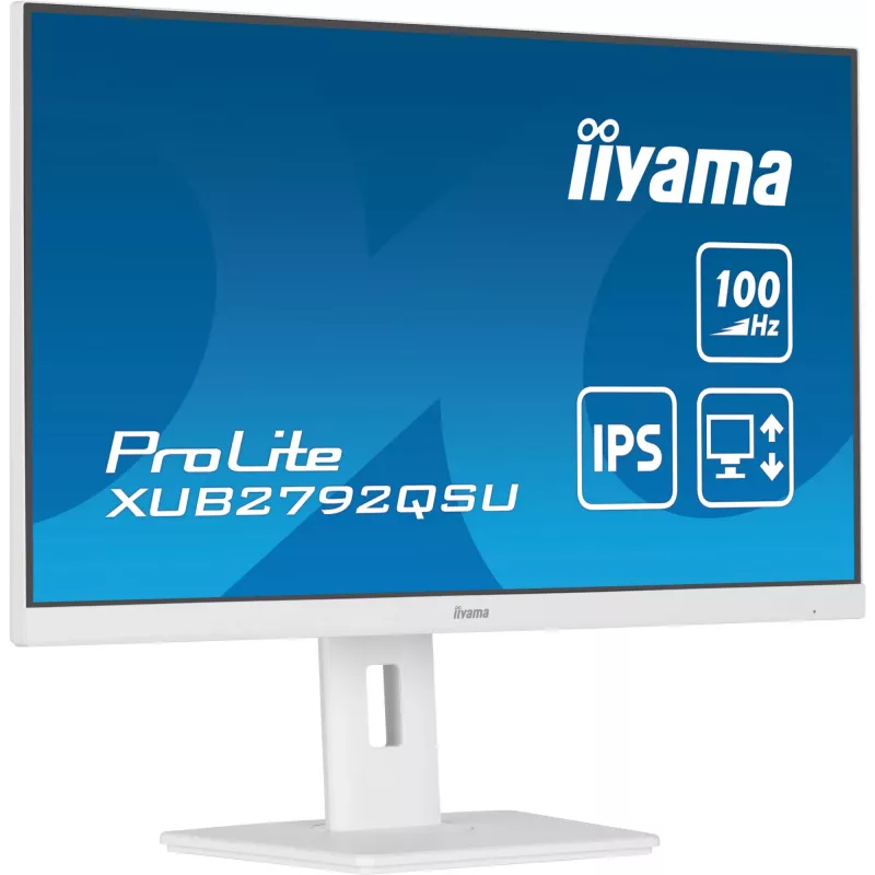iiyama ProLite XUB2792QSU-W6 computer monitor 68.6 cm (27 inch) 2560 x 1440 pixels Quad HD LED White