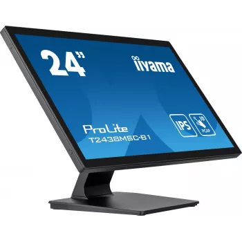 iiyama ProLite T2438MSC-B1 computer monitor 60.5 cm (23.8 inch) 1920 x 1080 pixels Full HD LED Touchscreen Black