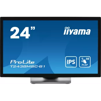 iiyama ProLite T2438MSC-B1 computer monitor 60.5 cm (23.8 inch) 1920 x 1080 pixels Full HD LED Touchscreen Black