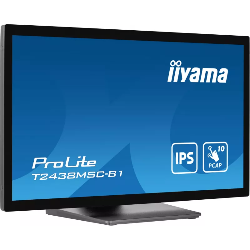 iiyama ProLite T2438MSC-B1 computer monitor 60.5 cm (23.8 inch) 1920 x 1080 pixels Full HD LED Touchscreen Black
