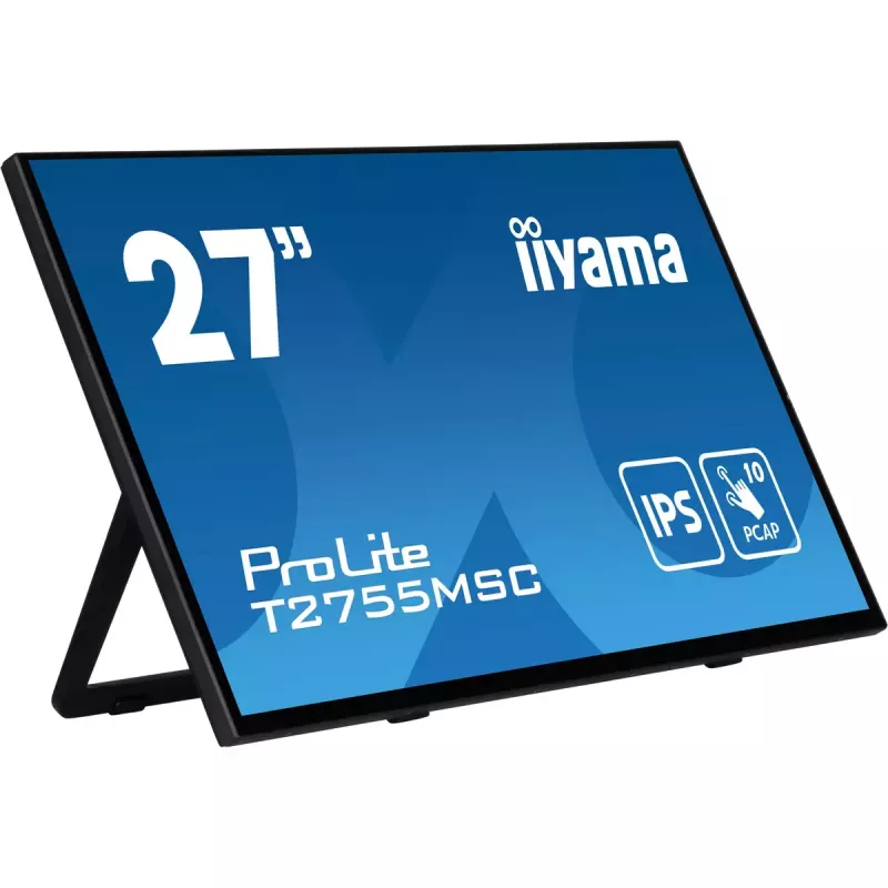 iiyama ProLite T2755MSC-B1 computer monitor 68.6 cm (27 inch) 1920 x 1080 pixels Full HD LED Touchscreen Tabletop Black