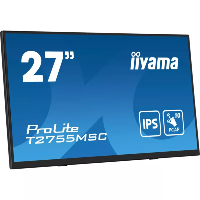 iiyama ProLite T2755MSC-B1 computer monitor 68.6 cm (27 inch) 1920 x 1080 pixels Full HD LED Touchscreen Tabletop Black