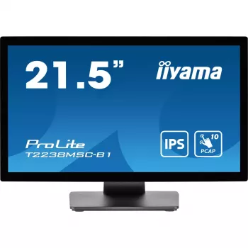iiyama ProLite T2238MSC-B1 computer monitor 54.6 cm (21.5 inch) 1920 x 1080 pixels Full HD LED Touchscreen Black