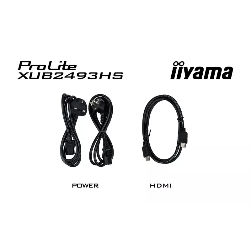 iiyama ProLite XUB2493HS-B6 computer monitor 60.5 cm (23.8 inch) 1920 x 1080 pixels Full HD LED Black
