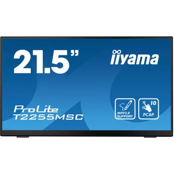 iiyama ProLite T2255MSC-B1 computer monitor 54.6 cm (21.5 inch) 1920 x 1080 pixels Full HD LCD Touchscreen Black