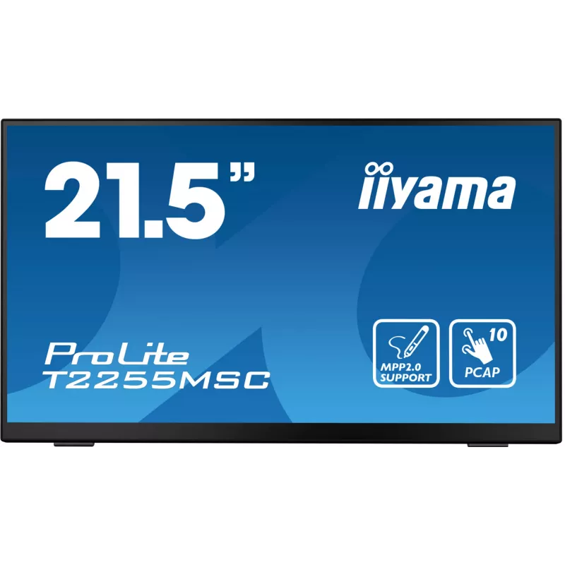 iiyama ProLite T2255MSC-B1 computer monitor 54.6 cm (21.5 inch) 1920 x 1080 pixels Full HD LCD Touchscreen Black