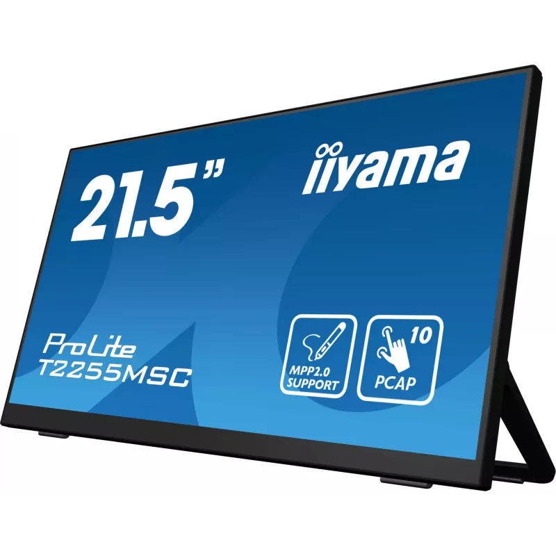 iiyama ProLite T2255MSC-B1 computer monitor 54.6 cm (21.5 inch) 1920 x 1080 pixels Full HD LCD Touchscreen Black
