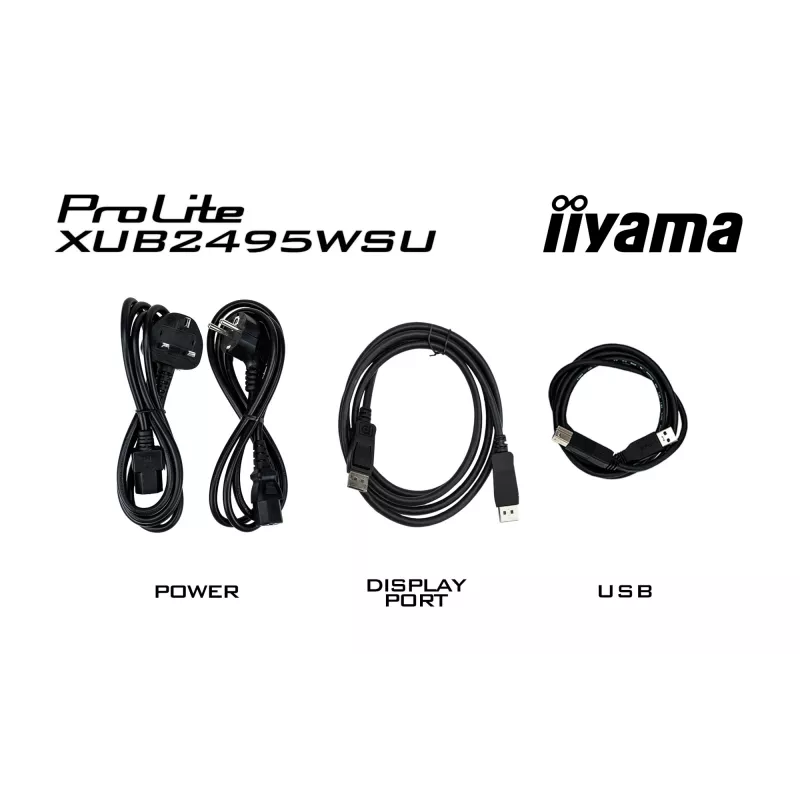 iiyama ProLite XUB2495WSU-B7 computer monitor 61.2 cm (24.1 inch) 1920 x 1200 pixels WUXGA LED Black