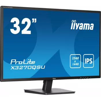 iiyama ProLite X3270QSU-B1 computer monitor 80 cm (31.5 inch) 2560 x 1440 pixels Wide Quad HD LED Black