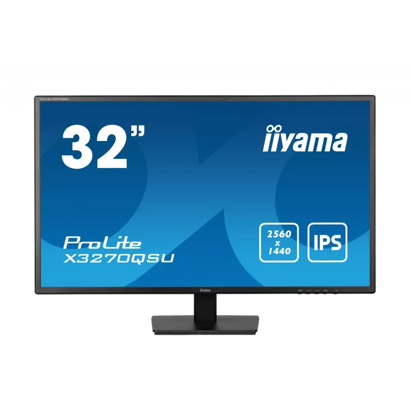 iiyama ProLite X3270QSU-B1 computer monitor 80 cm (31.5 inch) 2560 x 1440 pixels Wide Quad HD LED Black