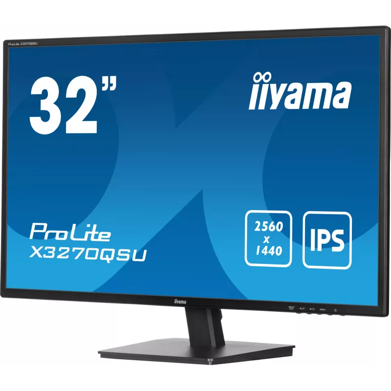 iiyama ProLite X3270QSU-B1 computer monitor 80 cm (31.5 inch) 2560 x 1440 pixels Wide Quad HD LED Black