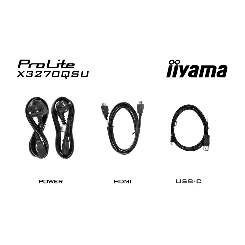 iiyama ProLite X3270QSU-B1 computer monitor 80 cm (31.5 inch) 2560 x 1440 pixels Wide Quad HD LED Black