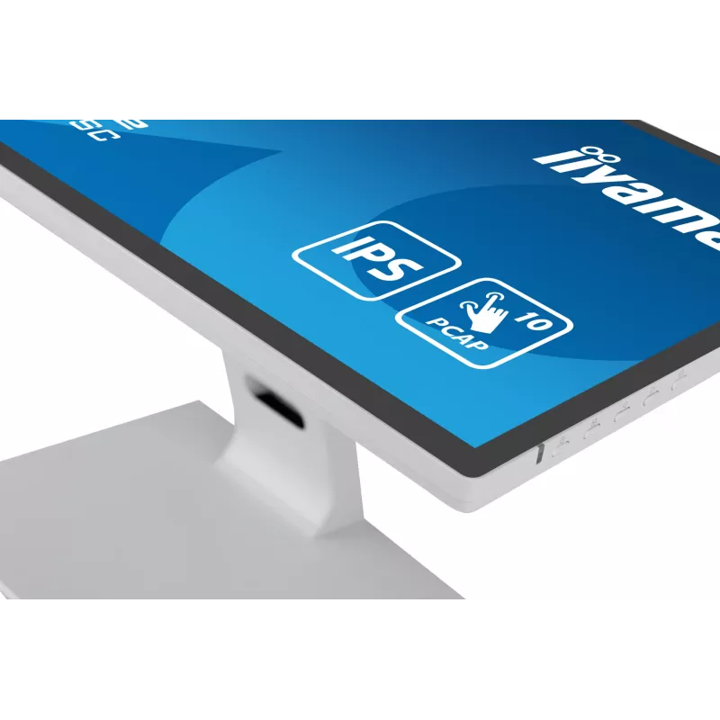 iiyama ProLite T2452MSC-W1 computer monitor 61 cm (24 inch) 1920 x 1080 pixels Full HD LCD Touchscreen Multi-user White
