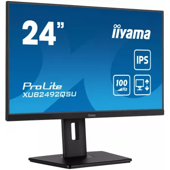 iiyama ProLite XUB2492QSU-B1 computer monitor 60.5 cm (23.8 inch) 2560 x 1440 pixels Quad HD LED Black