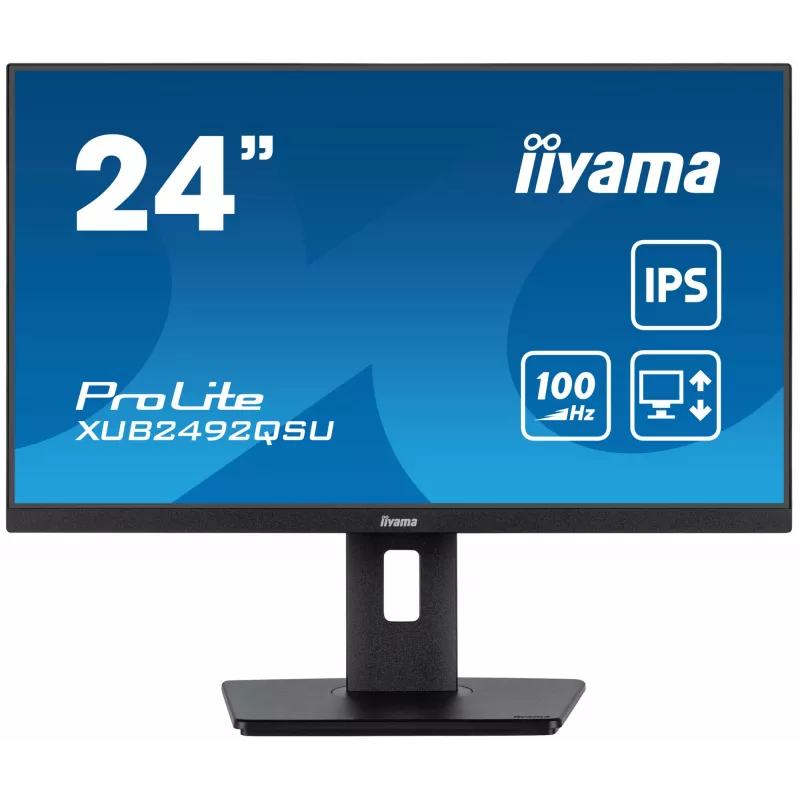 iiyama ProLite XUB2492QSU-B1 computer monitor 60.5 cm (23.8 inch) 2560 x 1440 pixels Quad HD LED Black