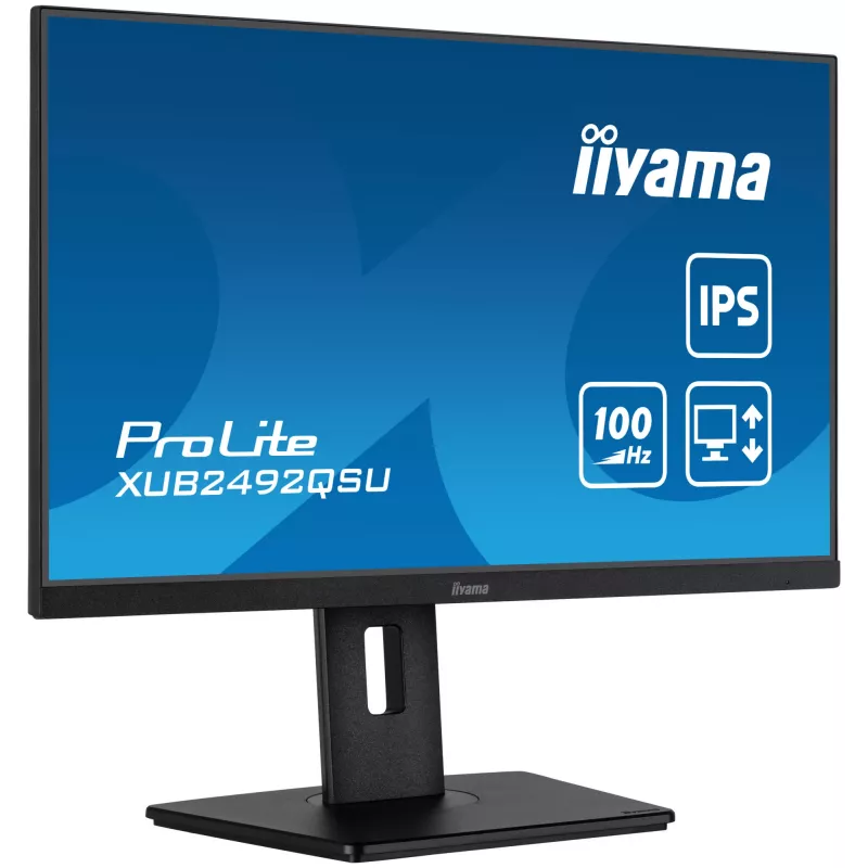 iiyama ProLite XUB2492QSU-B1 computer monitor 60.5 cm (23.8 inch) 2560 x 1440 pixels Quad HD LED Black