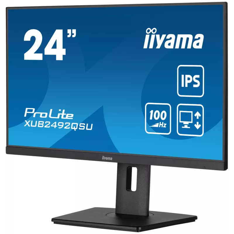 iiyama ProLite XUB2492QSU-B1 computer monitor 60.5 cm (23.8 inch) 2560 x 1440 pixels Quad HD LED Black