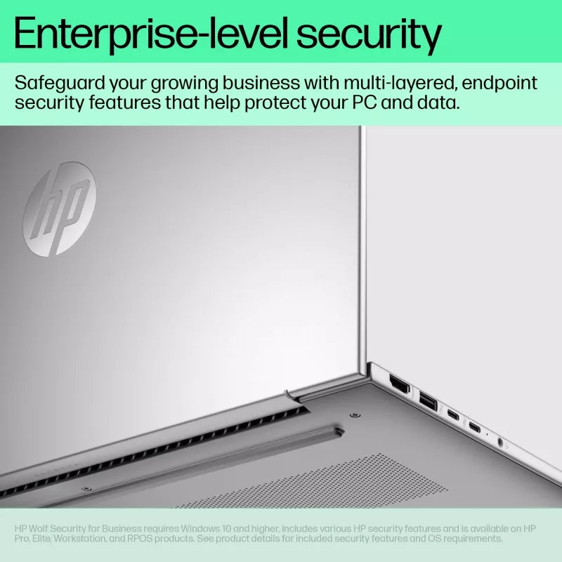 HP ProBook 460 G11 Intel Core Ultra 5 125U Laptop 40.6 cm (16 inch) WUXGA 16 GB DDR5-SDRAM 512 GB SSD Wi-Fi 6E (802.11ax) Windows 11 Pro AI PC Silver