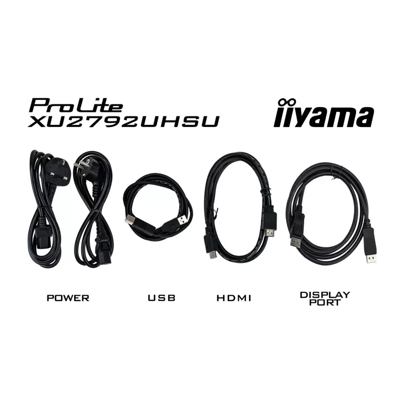 iiyama ProLite XU2792UHSU-B6 computer monitor 68.6 cm (27 inch) 3840 x 2160 pixels 4K Ultra HD LED Black