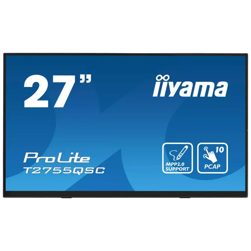 iiyama ProLite T2755QSC-B1 computer monitor 68.6 cm (27 inch) 2560 x 1440 pixels Quad HD LCD Touchscreen Black