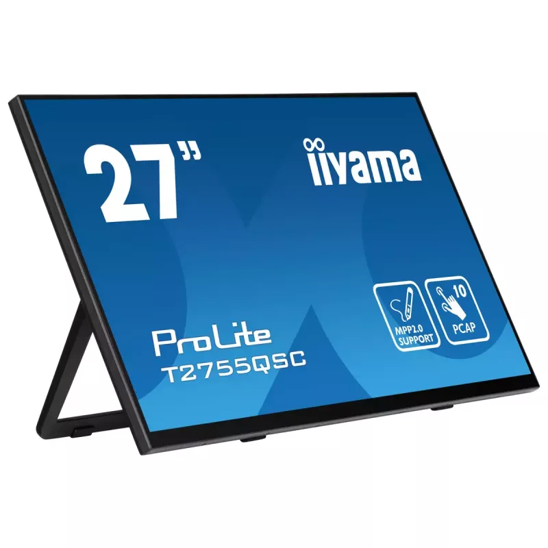 iiyama ProLite T2755QSC-B1 computer monitor 68.6 cm (27 inch) 2560 x 1440 pixels Quad HD LCD Touchscreen Black