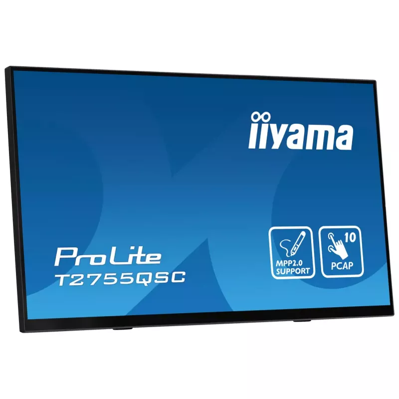 iiyama ProLite T2755QSC-B1 computer monitor 68.6 cm (27 inch) 2560 x 1440 pixels Quad HD LCD Touchscreen Black