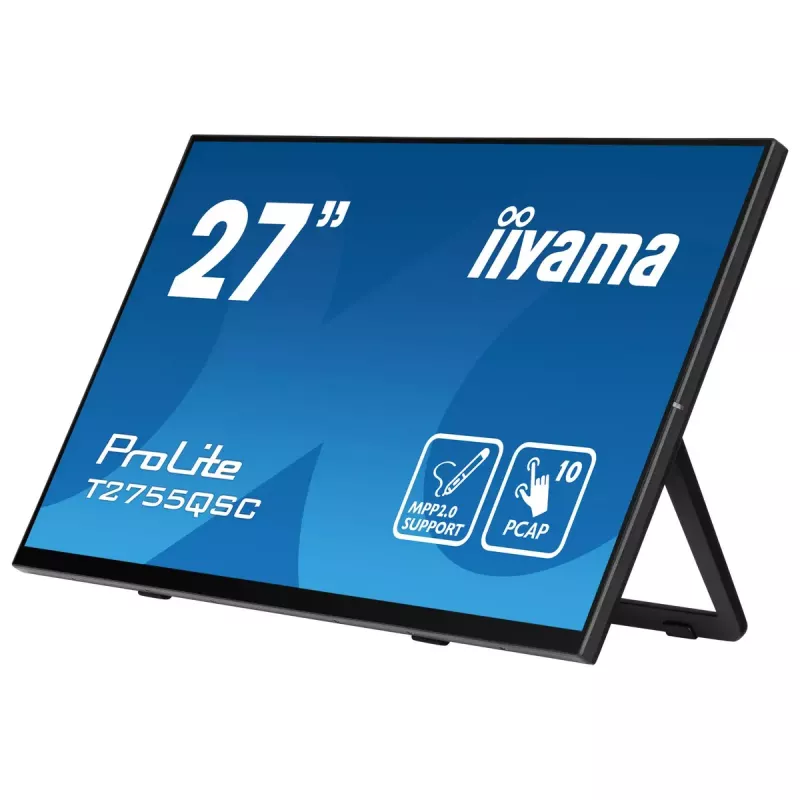 iiyama ProLite T2755QSC-B1 computer monitor 68.6 cm (27 inch) 2560 x 1440 pixels Quad HD LCD Touchscreen Black