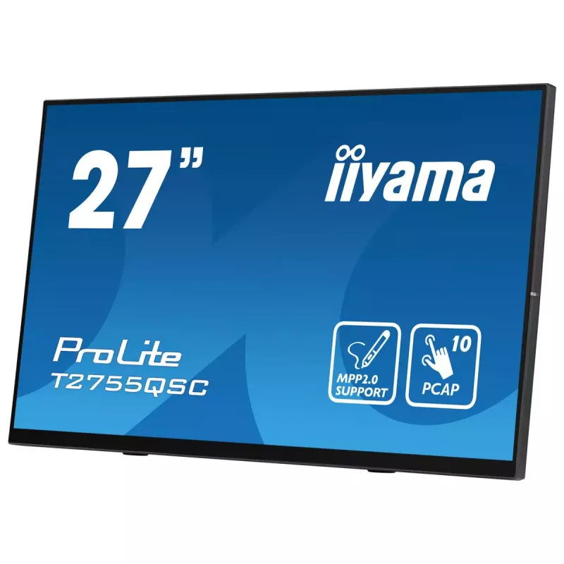 iiyama ProLite T2755QSC-B1 computer monitor 68.6 cm (27 inch) 2560 x 1440 pixels Quad HD LCD Touchscreen Black