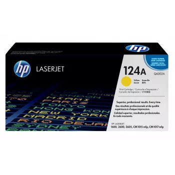 HP 124A Yellow Original LaserJet Toner Cartridge, 2000 pages, Yellow, 1 pc(s)