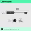 HP USB 3.0 to Gigabit RJ45 Adapter G2, Wired, USB, Ethernet, Black