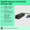 HP USB 3.0 to Gigabit RJ45 Adapter G2, Wired, USB, Ethernet, Black